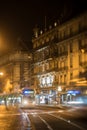 Grenoble in the night , france