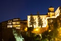 Night view of Hanging Houses Royalty Free Stock Photo