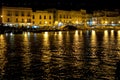 Night view of Harbor of Lipari Royalty Free Stock Photo