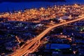 Night view of harbour at Yantian port