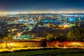 Night view from Hilltop Park, in Signal Hill Royalty Free Stock Photo