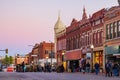 Night view of the historical building in Guthrie Royalty Free Stock Photo