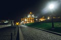 Monastery of Serra do Pilar at Night Royalty Free Stock Photo