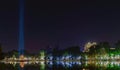 Night view of the Hoan Kiem Lake Lake of the Returned Sword