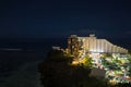 Night view of Hotel Nikko Guam with beautiful Tumon Bay