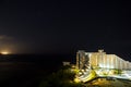 Night view of Hotel Nikko Guam with beautiful Tumon Bay