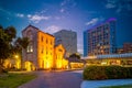 Night view of Huashan 1914 Creative Park in taipei, taiwan