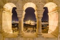 Night view of the Hungarian Parliament Building in Budapest, Hungary Royalty Free Stock Photo