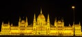 Night view of Hungary Parliament in Budapest