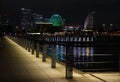 Night view of Japanese Yokohama Port Royalty Free Stock Photo