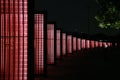 Night view of illuminations of Yokohama Port Royalty Free Stock Photo