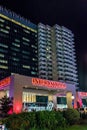 Night view of 5 stars International Hotel Casino & Tower Suites building