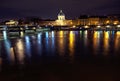 Night view of Invalides in Paris Royalty Free Stock Photo