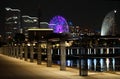 Night view of the port Royalty Free Stock Photo