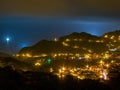 Night view of the Jinguashih area Royalty Free Stock Photo