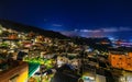 Night view of Jiufen, People visit heritage Old Town of Jiufen located in Ruifang District of New Taipei City,Taiwan Royalty Free Stock Photo