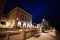 Night view of Judiciary City, Plateau St. Espirit Royalty Free Stock Photo