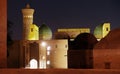 Night view of Kalon minaret - Bukhara Royalty Free Stock Photo