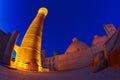 Night view of the Kalyan Minaret in Bukhara