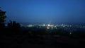 Night View Of Khagrachhari Town Captured From Aluthila Hill