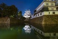 Night view of Kokura Castle at night in Fukuoka, Japan