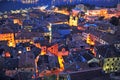 Night view of Kotor old town Royalty Free Stock Photo