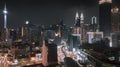 A night view of kualalumpur Royalty Free Stock Photo