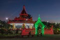 Night view of Kyauktawgyi temple in Mandalay, Myanm