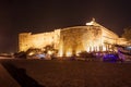 Night view of the Kyrenia Castle in Northern Cyprus. Royalty Free Stock Photo