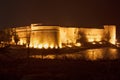 Night view of the Kyrenia Castle in Northern Cyprus Royalty Free Stock Photo