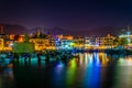 Night view of Kyrenia harbor, Cyprus