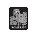 Night view light building logo design