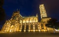 Night view of Limoges Cathedral Royalty Free Stock Photo