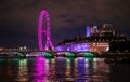 Night view of London cityscape Royalty Free Stock Photo