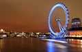 Night view of London Eye Royalty Free Stock Photo