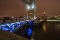 Night view of the London Tower Bridge, United Kingdom, Great Britain, England Royalty Free Stock Photo