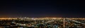 Night view of Los Angeles from Griffiths Observatory Royalty Free Stock Photo