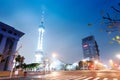 the night view of the lujiazui financial centre Royalty Free Stock Photo