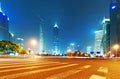 the night view of the lujiazui financial centre Royalty Free Stock Photo