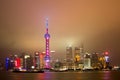 Night view of Lujiazui skyline in Shanghai Royalty Free Stock Photo