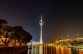 Night view of the Macau Tower Royalty Free Stock Photo
