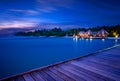 Night view Maldives Royalty Free Stock Photo