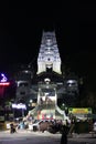 night view of Marithamalai Murugan temple