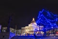 Massachusetts State House for Christmas Royalty Free Stock Photo