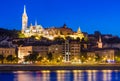 Night view of Matthias Church, Budapest Royalty Free Stock Photo