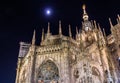 Night view of Milan Cathedral Royalty Free Stock Photo