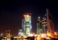 Night view of modern Moscow Royalty Free Stock Photo