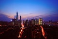 Night view of modern Shanghai