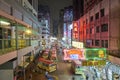 Night view of Mongkok ,Hongkong. Royalty Free Stock Photo