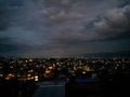 Night view of moonless pokhara, Nepal